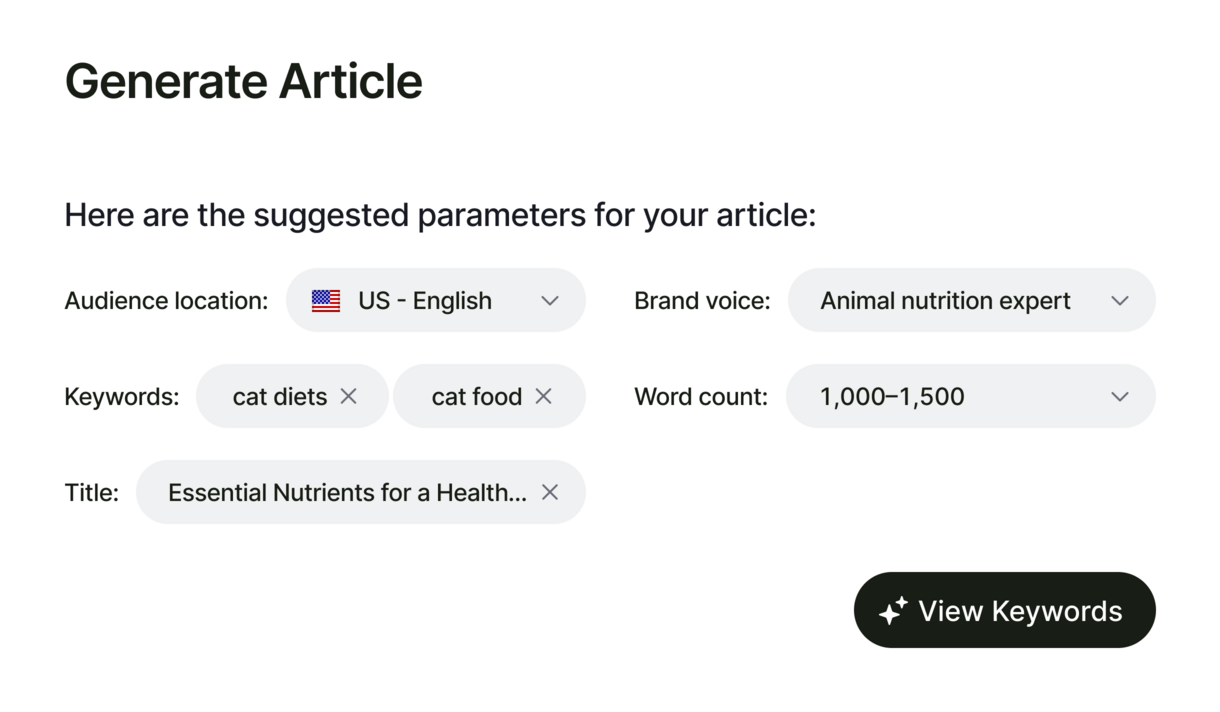 generate article